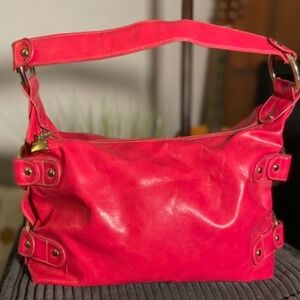 Vintage Kathy Van Zeeland Purse Handbag | Pink Leather